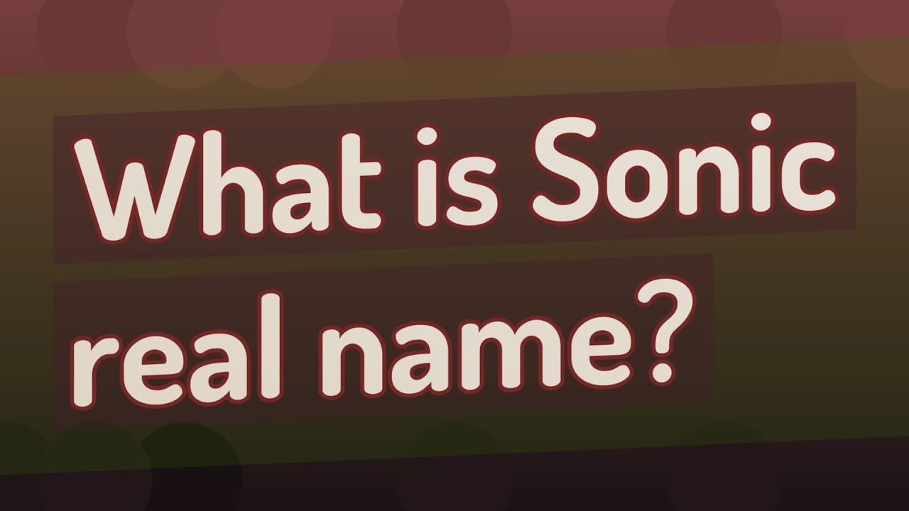Sonic The Hedgehog’s Full Name Is Ogilvie Maurice Hedgehog